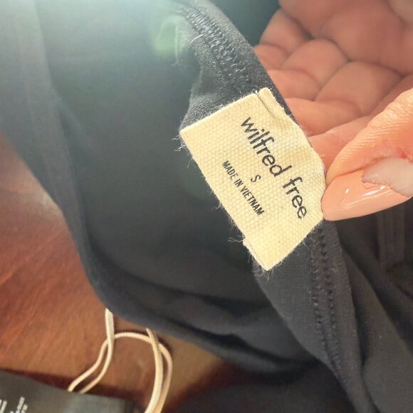 ARITZIA Wilfred Free Black Knit Halter Mini Dress Size Small - Picture 8 of 8